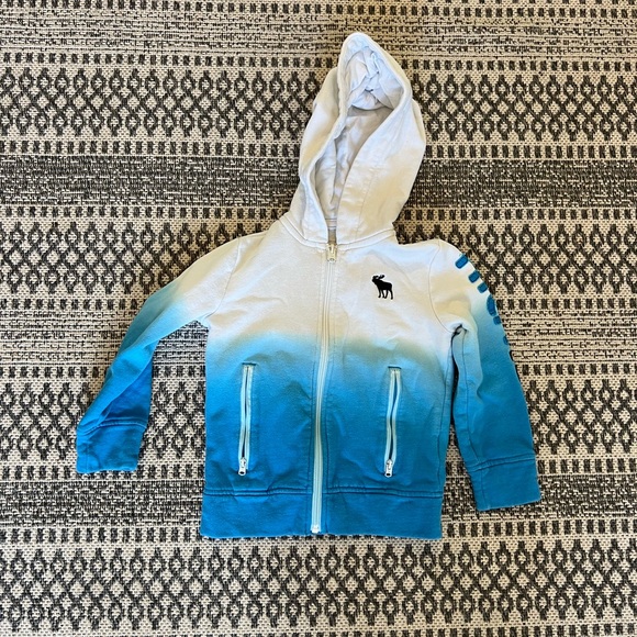 Abercrombie & Fitch Blue Gradient Hoodie and Disney Red Striped Hoodie - Picture 3 of 3